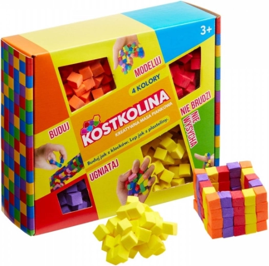 Gelber Würfel 4 Farben