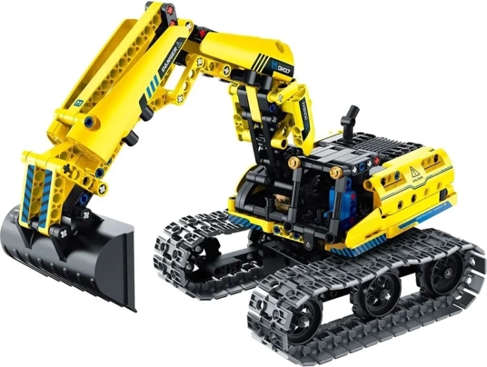 Bagger mit beweglichem Arm und Schaufel