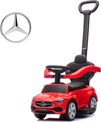 Milly Mally Rutschauto mit Schiebestange Mercedes-Benz C-Class rot