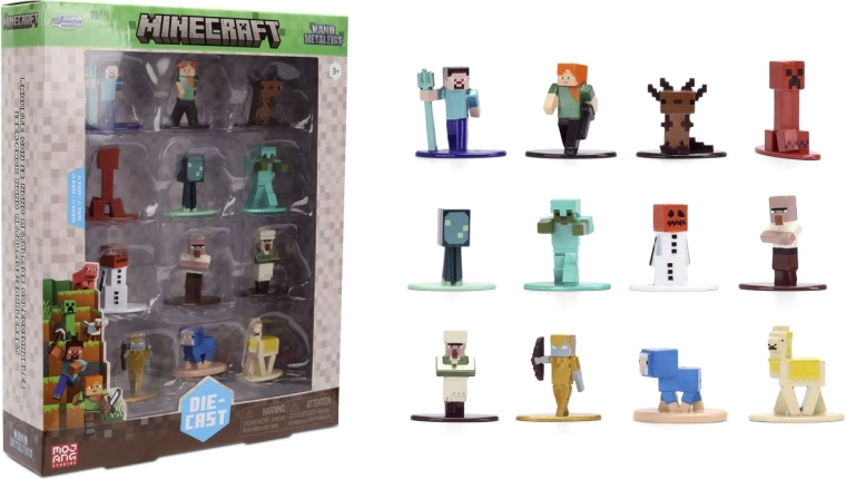 Jada Minecraft Metallfiguren Serie 17 – 12 Stück
