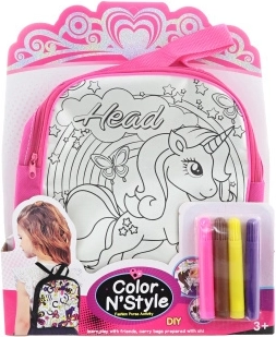 Ausmal-Rucksack mit Einhorn