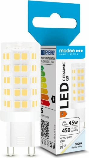 LED-Lampe G9 4,3 W, Keramik, Kaltweiß 6000 K – Modee Lighting