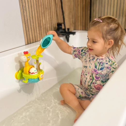 Spaß mit dem Wasserstrahl