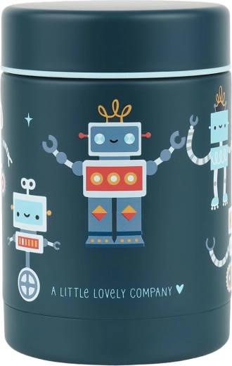 A Little Lovely Company isolierte Edelstahl-Lunchbox Robots 300 ml