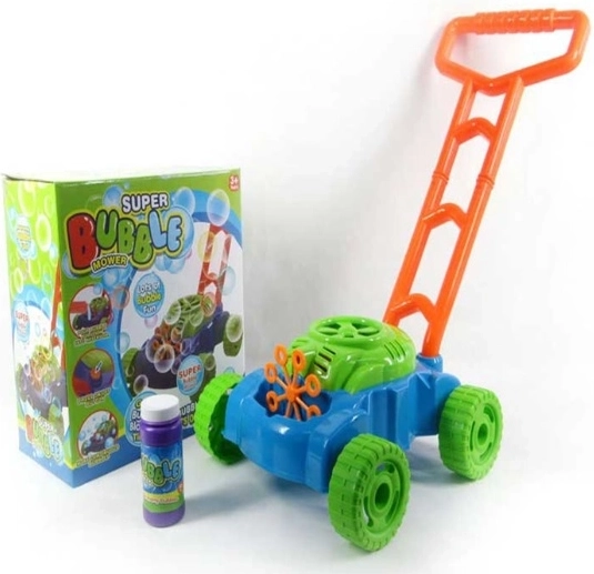 Kinder-Rasenmäher mit Seifenblasenfunktion