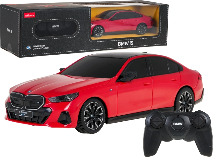 Ferngesteuertes BMW i5 RASTAR Auto, rot, im Maßstab 1:24