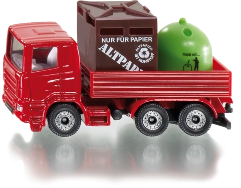 Siku Super Müllfahrzeug mit Abfallcontainern