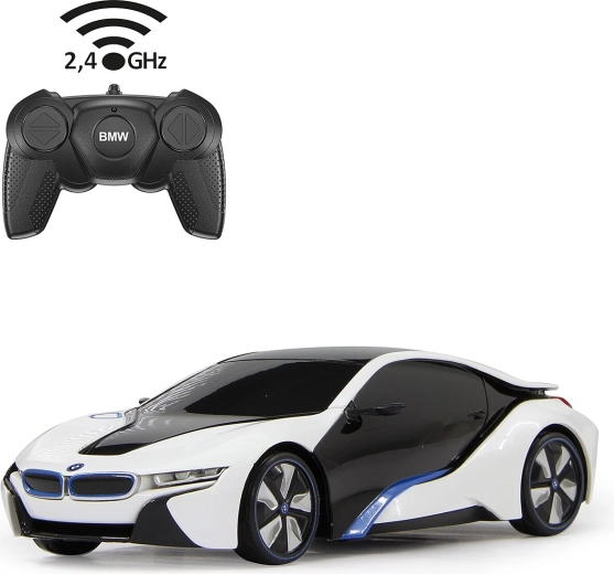 Ferngesteuertes BMW i8 Auto im Maßstab 1:24, weiß