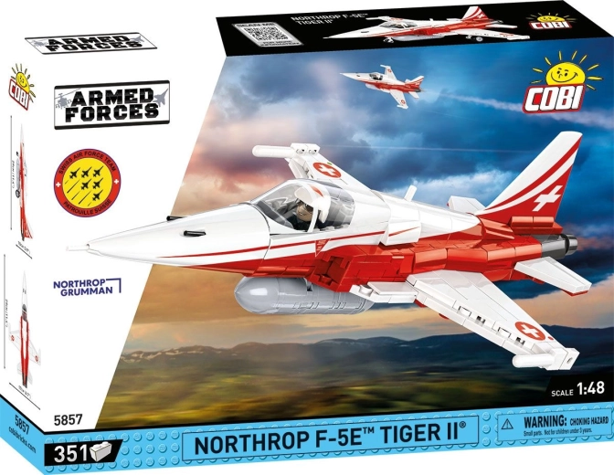 Cobi Armed Forces Northrop F-5E Tiger II Patrouille Suisse 1:48 (351 Teile)