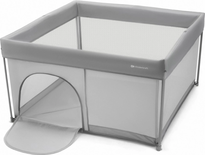 Kinderkraft Laufgitter für Kinder Ziki Light Grey