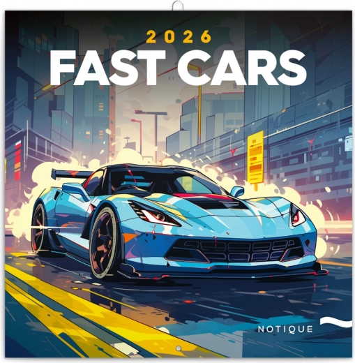 Notizkalender Fantastische Autos 2026