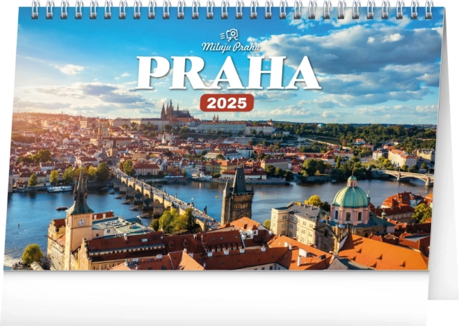 Tischkalender Prag – Ich liebe Prag 2025, 23,1 × 14,5 cm