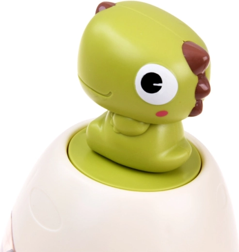 Niedliche Dino-Figur und freundliches Design