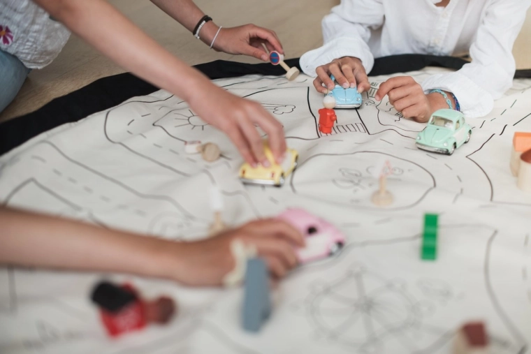 Große Fläche für bequemes Spielen