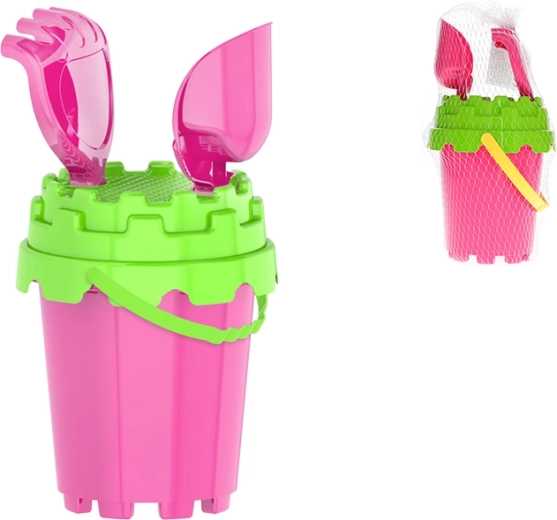 Rosa Sandspiel-Set für Kinder