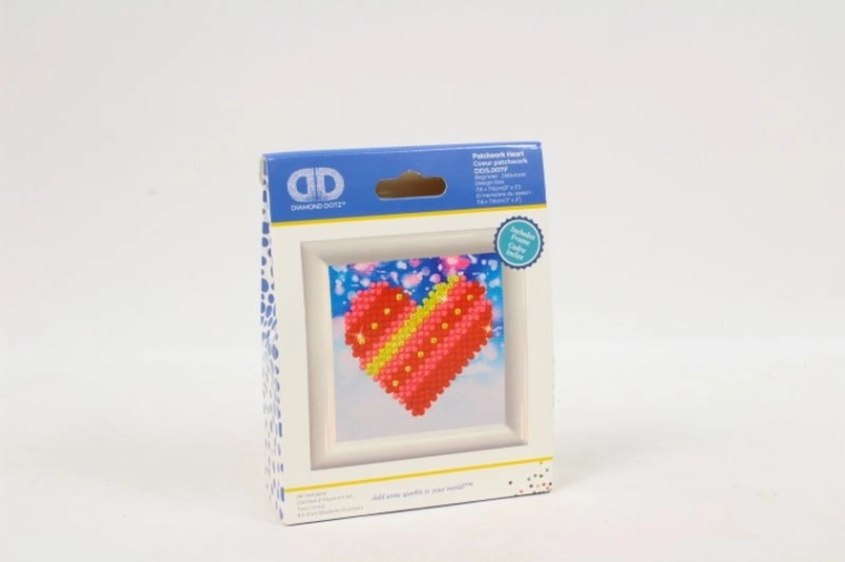 Diamond Dotz Patchwork-Herz – Set für Diamantmalerei