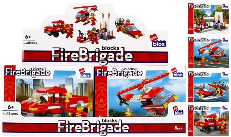 Bauset Feuerwehr mit Minifigur – 4 Varianten