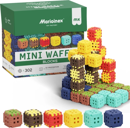 Bauset Mini Waffle Blocks 302 Teile MARIOINEX
