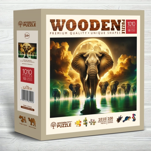 WOODEN CITY Holzpuzzle Elefantenträume 1010 Teile