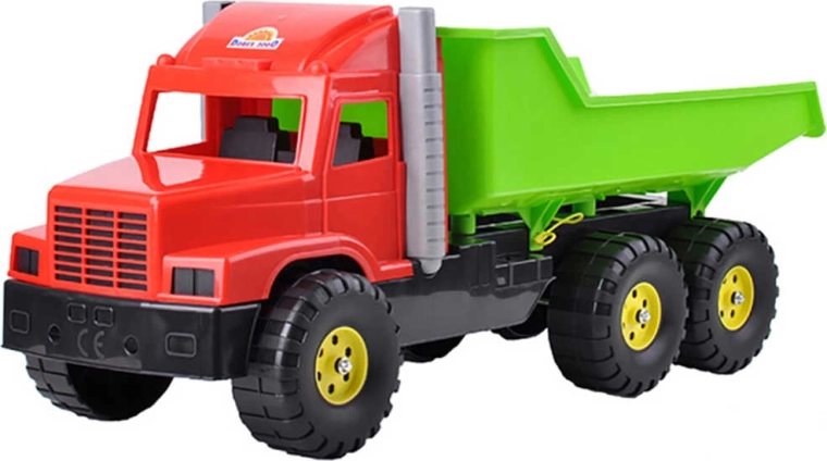 Plastik-Kipp-LKW Tatra 77 cm rot-grün - 1 Stück