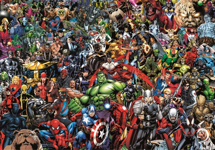 Sammelpuzzle 1000 Teile Kompaktpuzzle Marvel