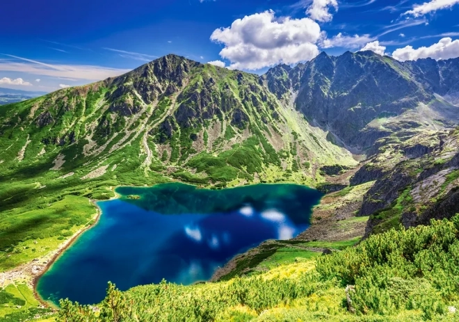 Puzzle 500 Teile Czarny Staw Gąsienicowy, Tatra, Polen