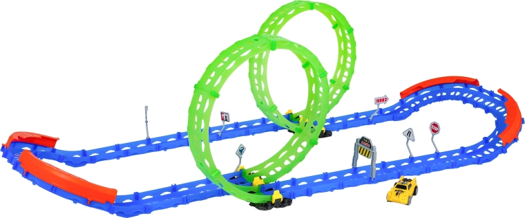 Doppelte 360°-Loops, die im Dunkeln leuchten