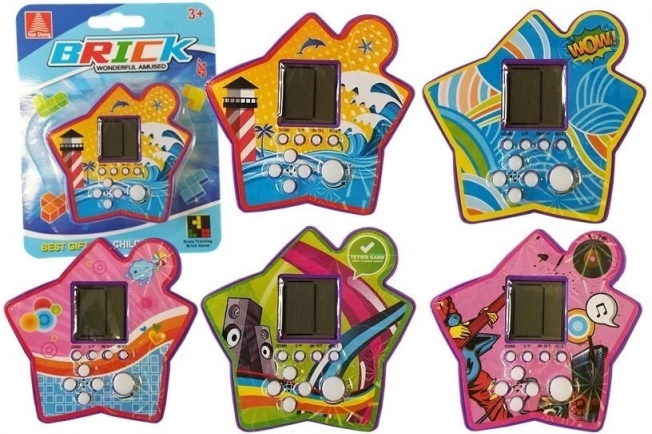 Taschen-Elektronikspiel Tetris Lila