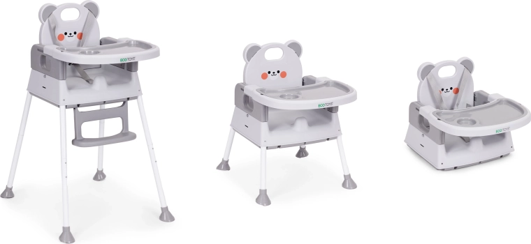 3-in-1: Hoch, niedrig und als Sitzerhöhung