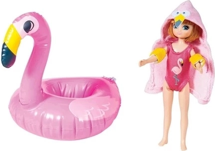 Lottie Puppe Schwimmerin mit Flamingo