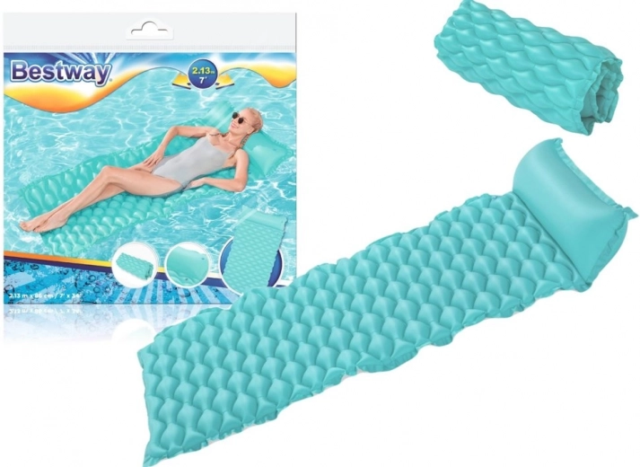Aufblasbare Strandliege 213 × 86 cm Bestway – Türkis