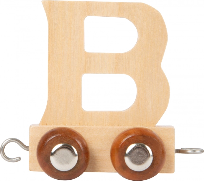 Small foot Holzwaggon mit dem Buchstaben B für die Holzeisenbahn