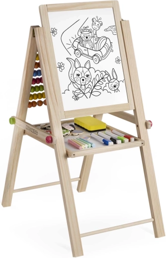 Doppelte Zeichenfläche: Kreide und magnetischer Marker