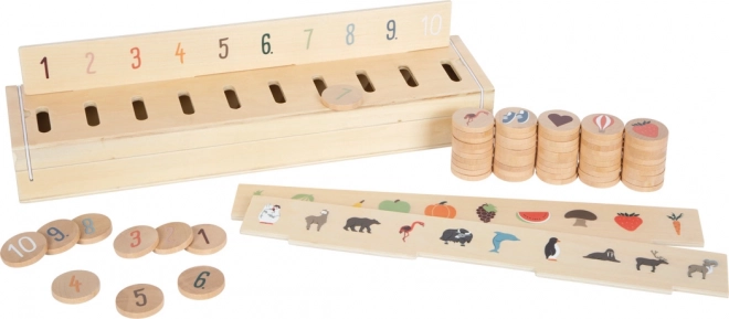 Small Foot hölzerne Bildersortier-Einlegebox 60 Teile