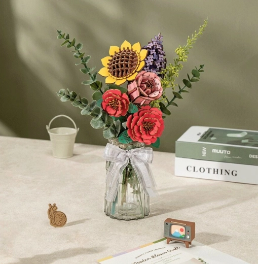 Erweiterbarer Blumenstrauß aus mehreren Modellen