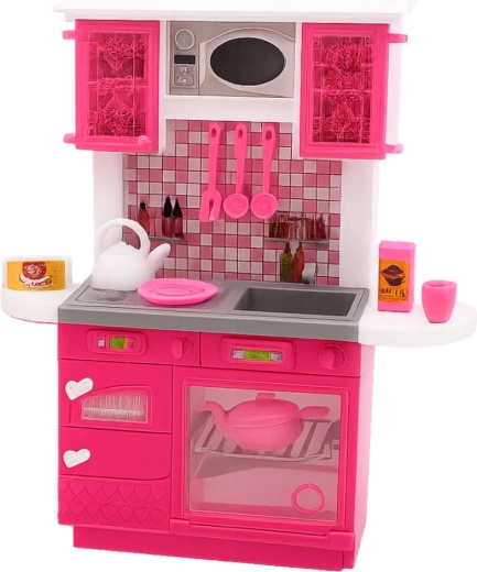 Realistische Küchenzeile mit Backofen und Spüle