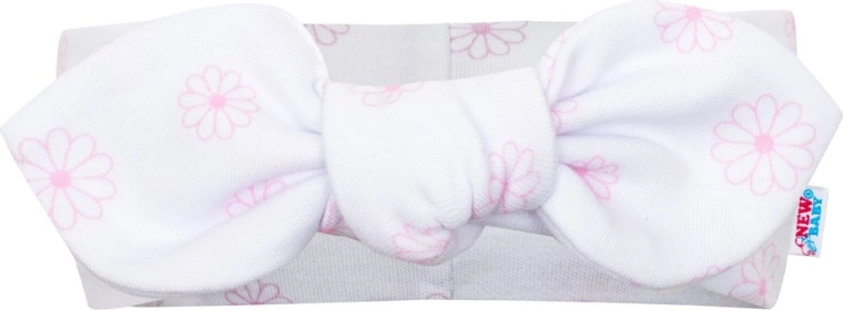 Elastisches Stirnband mit Schleife im passenden Muster