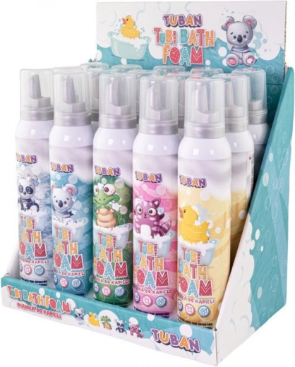 Badeschaum TUBI Mix Farben 200 ml – Packung 15 Stk.