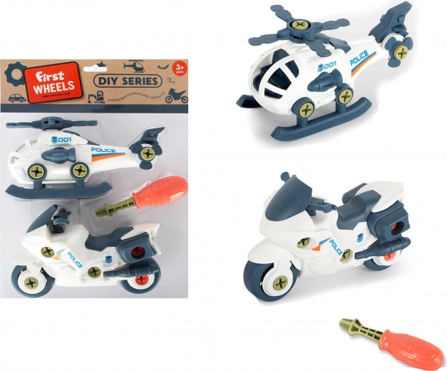 Verkehrsmittel-Set mit Schrauben