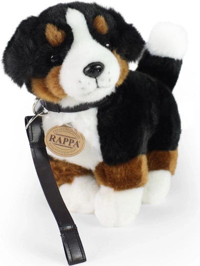 Plüschiger Berner Sennenhund mit Leine, 22 cm