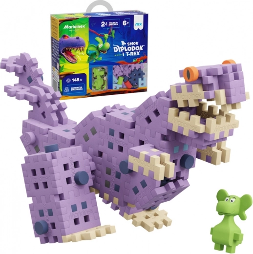 Mini Waffle - Diplodok und T-Rex 148 Teile