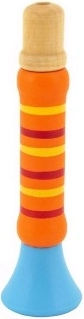 Bunte Holzpfeife 12 cm für Kinder