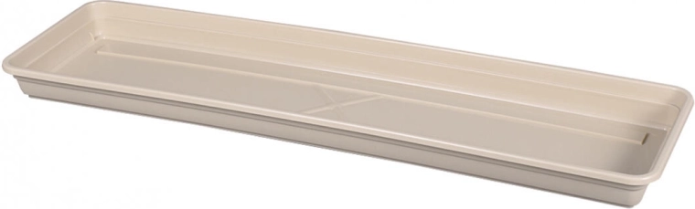 Untersetzer für Blumenkasten LOBELIA MODERN 50 cm hellbraun