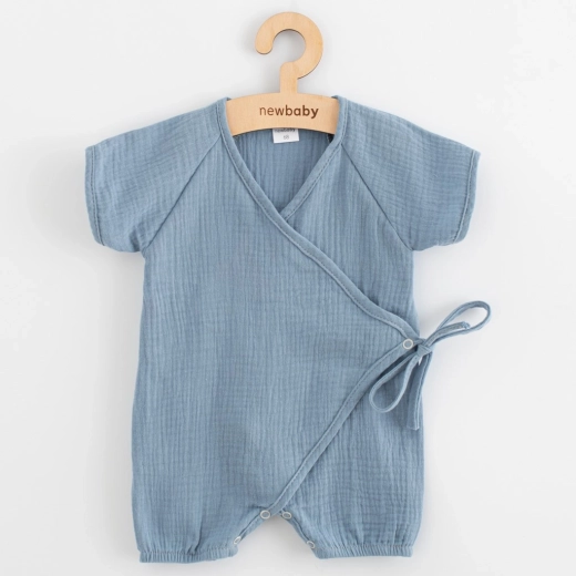 Baby-Sommer-Overall aus Musselin New Baby blau