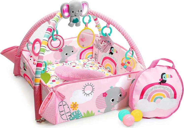 Bright Starts Spieldecke 5-in-1 PiP Your Way Ball Play Rainbow Tropics