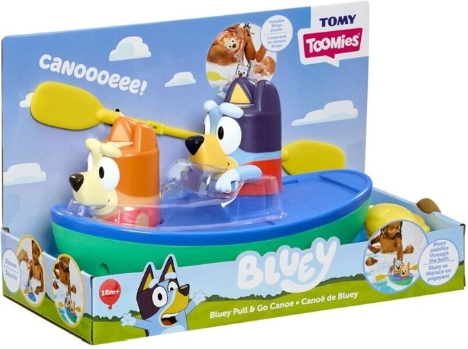 TOMY Toomies Bluey Kajak mit Paddeln für die Badewanne