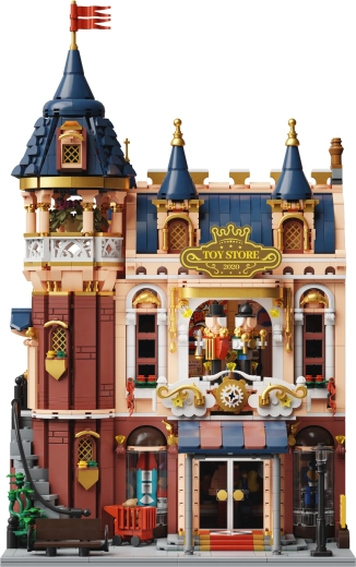 Bezauberndes Retro-Spielwarengeschäft mit vielen Details