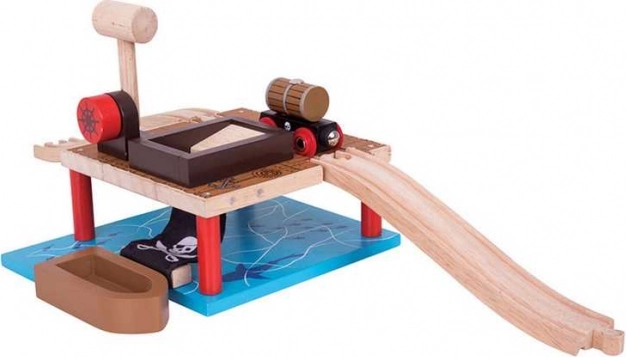 Bigjigs Rail Verladestation für Fässer