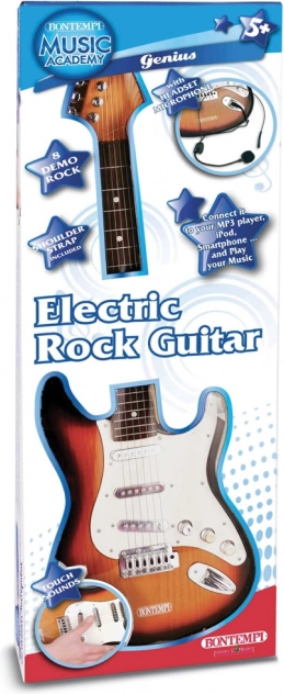 Rock-E-Gitarre mit Mikrofon