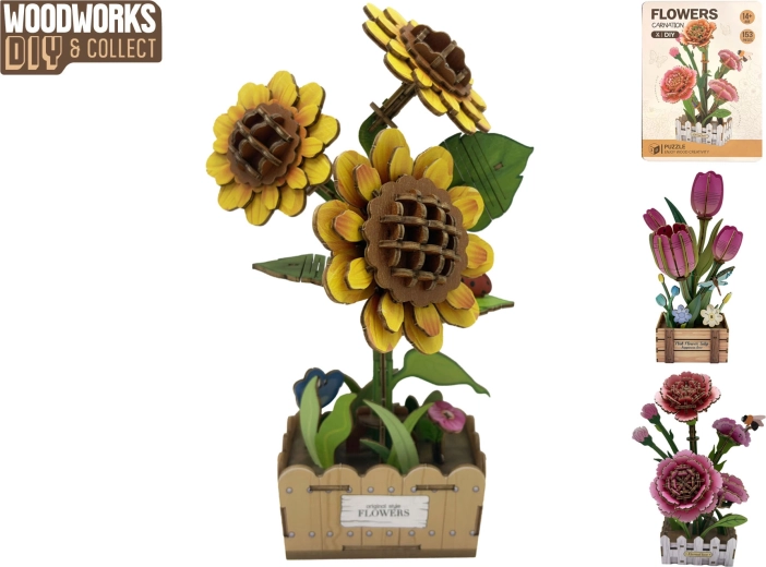 Holzbausatz Blume Woodworks